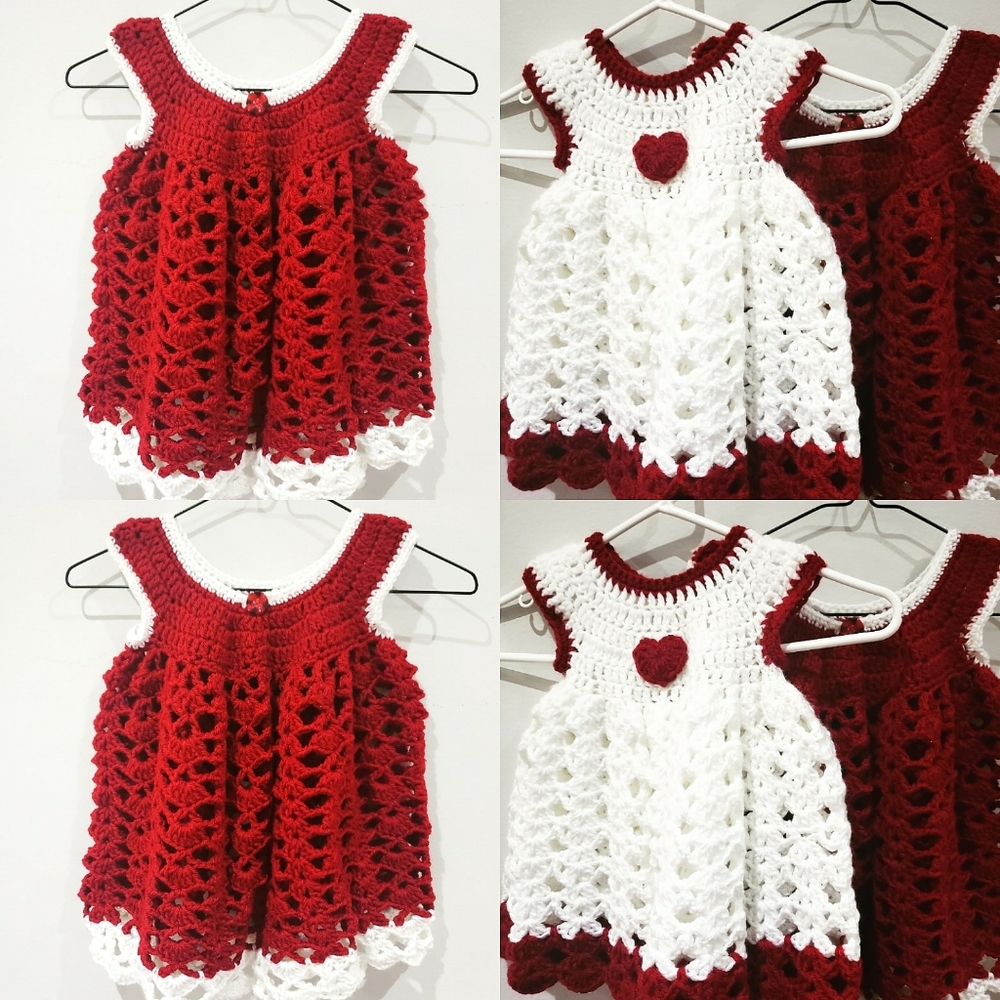 Crochet little girls dress